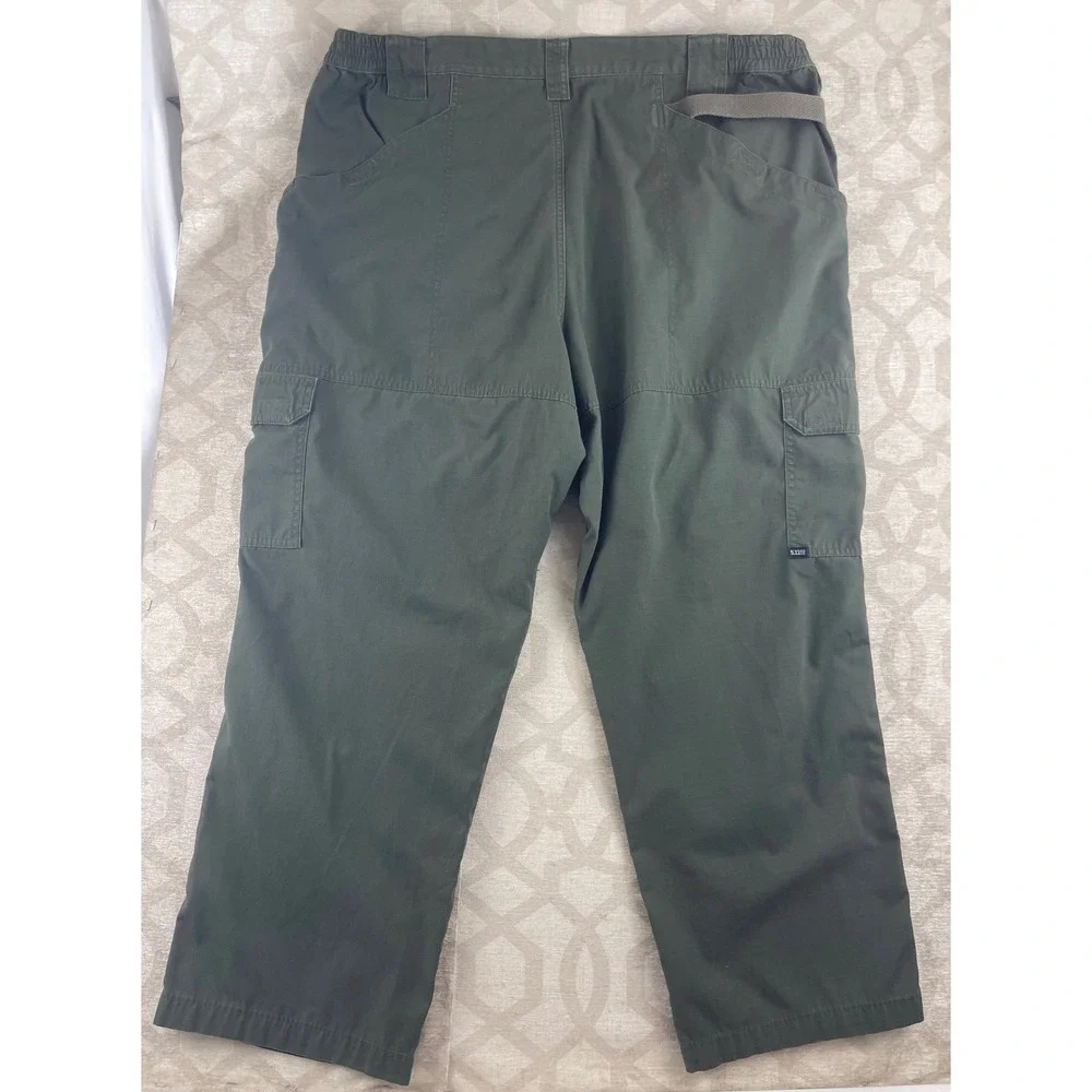 5.11 Tactical Mens‎ Cargo Pants 46 Olive Green Ripstop Workwear Hiking Trousers